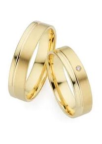 Phoenix Trauring PH&Ouml;NIX "Schmuck Partnerring Ehering Verlobungsring Freundschaftsring" Gr. 66, gelbgoldfarben, Fingerringe, Damen, 66, 0,01 SI = kleine Einschl&uuml;sse mit Brillant, Silber 925 (Sterlingsilber), 5mm, Trauring, Made in Germany - wahlweise mit oder ohne Brillant