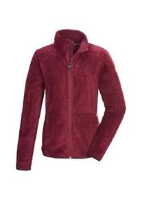 Fleecejacke Killtec "KOW 6 WMN KNTFLC JCKT", Damen, Gr. 36, weinrot, Obermaterial: 100% Polyester;Obermaterial 2: 97% Polyester, 3% Elasthan, Jacken Fleecejacke, Damen Fleecejacke, Comfort-Stretch, Kinnschutz, verschlie&szlig;bare Taschen