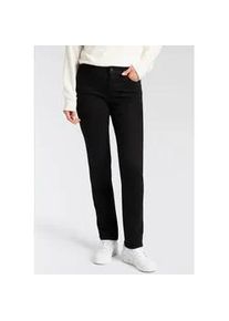 Slim-fit-Jeans MAC "MELANIE", Damen, Gr. 36, L&auml;nge 32, schwarz, schwarz, Denim/Jeans, Obermaterial: 90% Baumwolle, 8% Polyester, 2% Elasthan, unifarben, slim fit lang, Jeans Slim-fit-Jeans, mit Stretch, in 4-Pocket-Form, Topseller