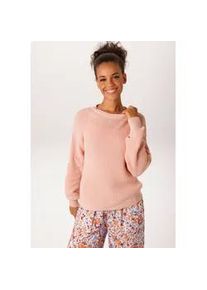 Strickpullover Aniston CASUAL, Damen, Gr. 46, ros&eacute;, Strick, Obermaterial: 100% Baumwolle, unifarben, oversize h&uuml;ftlang, Rundhals, Rippstrickb&uuml;ndchen, Pullover Strickpullover, in trendiger Farbpalette - NEUE KOLLEKTION