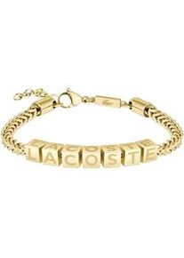 Armband Lacoste "SCRIPT", gelbgoldfarben, Armb&auml;nder, Damen, 20,5cm, Edelstahl, Armband