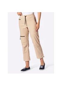 Funktionshose Casual Looks, Damen, Gr. 42, Normalgr&ouml;&szlig;en, beige, 95% Polyamid, 5% Elasthan, unifarben, Hosen Funktionshose