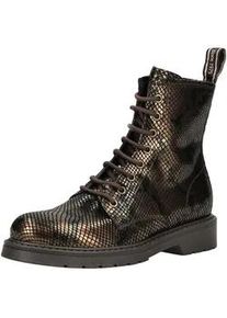 Schn&uuml;rstiefelette Nero Giardini "Nero Giardini Stiefelette Leder", Damen, Gr. 36, braun (dunkelbraun), Leder, Schuhe Schn&uuml;rstiefelette