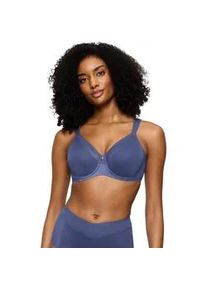 Minimizer-BH Triumph "True Shape Sensation", Damen, Gr. 70, Cup C, blau (vintage denim), Jersey, Obermaterial: 72% Polyamid, 28% Elasthan, BHs Minimizer-BH, verkleinert die Brust optisch um eine Cup-Gr&ouml;&szlig;e