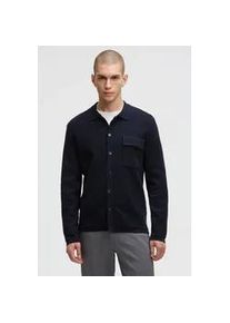 Langarmhemd CMPD, Herren, Gr. S, Normalgr&ouml;&szlig;en, true navy, Strick, Material: 100% Baumwolle, unifarben, regular fit normal, 1-Knopf-Manschette, Hemden, aus Baumwolle