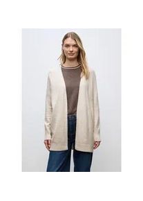 Strickjacke Street One, Damen, Gr. 42, tusk cream meliert, Stoff, 30% Polyester, 27% Polyacryl, 23% Polyamid, 20% Viskose, unifarben, normal lang, ohne Ausschnitt, Rippb&uuml;ndchen, Strickjacken Strickjacke, aus softem Materialmix