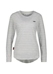 alife and kickin Langarmshirt ALIFE & KICKIN "Damen LeaAK Z", Damen, Gr. XS, wei&szlig;, 60% Baumwolle, 40% Polyester, Shirts Langarmshirt
