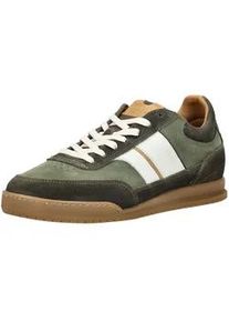 Sneaker Bullboxer "Bullboxer Sneaker Leder", Herren, Gr. 43, wei&szlig;, gr&uuml;n, Leder, Schuhe Sneaker