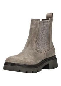 Stiefelette Gabor "Gabor Stiefelette Veloursleder/Textil", Damen, Gr. 38, grau, Textil, Veloursleder, Schuhe Stiefelette