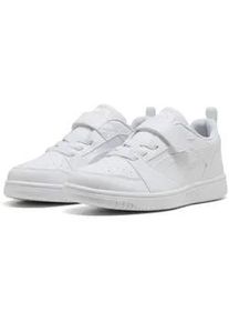 Sneaker Puma "Puma Rebound V6 Lo Sneakers Kinder", Kinder, Gr. 35, wei&szlig; (wei&szlig; cool light gray), Obermaterial: Synthetik, Textil; Futter: Textil; Innensohle: Textil; Laufsohle: Gummi, Schuhe Sneaker