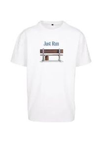 T-Shirt "Upscale by Mister Tee Unisex Credits Oversize Tee", Damen, Gr. XL, wei&szlig;, 100% Baumwolle, UPSCALE BY MISTER TEE, unifarben, oversize, ohne Ausschnitt, Shirts T-Shirt