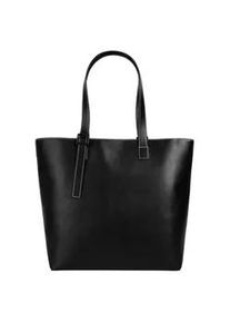 Shopper Bugatti "ZITA", Damen, Gr. B/H/T: 44cm x 34cm x 17cm onesize, schwarz, Kunstfaser, clean, Taschen Shopper