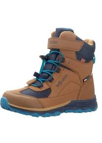 Winterstiefel Trollkids "KIDS HAFJELL WINTER BOOTS XT", M&auml;dchen, Gr. 36, braun (almond, mystic blau), Synthetik, Textil, Schuhe Winterstiefel, Snowboots, Winterstiefel, Winterschuhe, f&uuml;r Kinder, wasserdicht