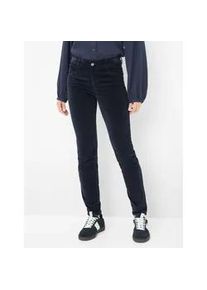 5-Pocket-Hose Brax "Style SHAKIRA", Damen, Gr. 48K (24), Kurzgr&ouml;&szlig;en, blau (navy), Web, 74% Baumwolle, 25% Viskose, 1% Elasthan, Hosen 5-Pocket-Hose