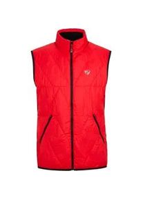 Funktionsweste Ziener "NARIO-Z vest man", Herren, Gr. 54, rot, Obermaterial: 100% Polyester; Obermaterial 2: 84% Polyester, 16% Elasthan; Futter: 100% Polyester; Wattierung: 100% Polyester, Westen Funktionsweste