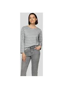 Print-Shirt Rabe "T-Shirt", Damen, Gr. 38, grau, 47%Polyester, 25%Viskose, 25%Metall, 3%Elastan, tailliert, Shirts