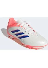 Fu&szlig;ballschuh Adidas PERFORMANCE "COPA PURE 3 CLUB FIRM/MULTI-GROUND KINDER", M&auml;dchen, Gr. 35, sanftes wei&szlig;, lucid blau, signal coral, Synthetik, Schuhe Fu&szlig;ballschuh, geeignet f&uuml;r Rasen- und Kunstrasenpl&auml;tze, f&uuml;r Kinder & Jugendliche
