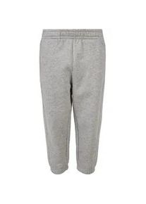 Stoffhose Urban Classics "Urban Classics Herren Boys Sweatpants", M&auml;dchen, Gr. 134/140, Normalgr&ouml;&szlig;en, grau, 65% Baumwolle, 35% Polyester, unifarben, loose fit, Hosen Stoffhose