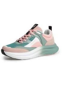 Sneaker SOCCX, Damen, Gr. 39, pearl rose, Leder, Synthetik, Textil, unifarben, Schuhe Sneaker, mit Farbverlauf in der Sohle