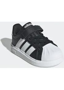 Sneaker Adidas SPORTSWEAR "STREETTALK", Damen, Gr. 27, core schwarz, ftwr wei&szlig;, ftwr wei&szlig;, Synthetik, Schuhe Sneaker, inspiriert vom Design des Adidas superstar, f&uuml;r Kinder