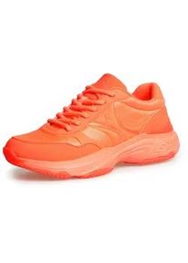 Sneaker SOCCX, Damen, Gr. 37, shinning orange, Synthetik, Textil, unifarben, Schuhe Sneaker, mit Wechselfu&szlig;bett