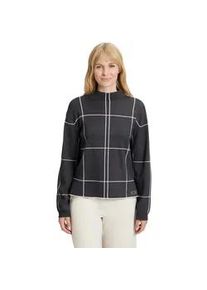 Strickpullover Betty Barclay "Damen kariert", Damen, Gr. 46, beige (patch grau, beige), Strick, Obermaterial: 50% Viskose, 27% Polyamid, 23% Polyester, gerade normal, Pullover Strickpullover