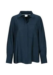 Langarmbluse THE FASHION PEOPLE, Damen, Gr. 42, marine, Obermaterial: 85% Viskose, 15% Polyamid;, Blusen