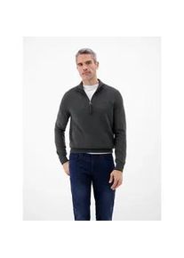 Sweatshirt Lerros "Troyer in Strukturqualit&auml;t", Herren, Gr. S, schwarz, 100% Baumwolle, Sweatshirts Sweatshirt, Herrensweatshirt aus 100% Baumwolle & Troyer-Kragen mit Rei&szlig;verschluss