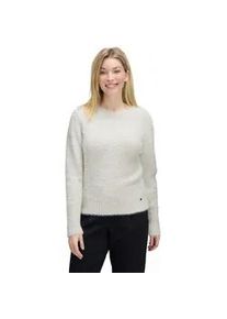 BETTY & CO Strickpullover BETTY & CO "Damen mit V-Ausschnitt", Damen, Gr. 40, cream, Strick, Obermaterial: 40% Polyamid, 30% Baumwolle, 20% Polyacryl, 10% Polyester, figurumspielend normal, Rundhals, Pullover Strickpullover