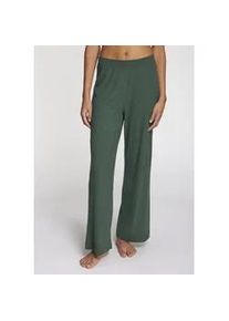 Pyjamahose s.Oliver, Damen, Gr. 32/34, N-Gr, gr&uuml;n, meliert, Rippware, Obermaterial: 92% Viskose, 8% Elasthan, meliert, l&auml;ssig geschnitten lang, Hosen Pyjamahose, aus weicher Rippqualit&auml;t
