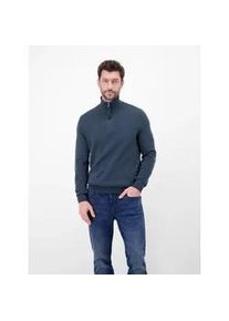 Sweatshirt Lerros "Troyer in Strukturqualit&auml;t", Herren, Gr. XXL, classic navy, 100% Baumwolle, Sweatshirts Sweatshirt, Herrensweatshirt aus 100% Baumwolle & Troyer-Kragen mit Rei&szlig;verschluss