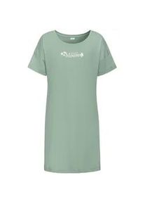 Nachthemd s.Oliver, Damen, Gr. 32/34, N-Gr, gr&uuml;n, Single Jersey, Obermaterial: 50% Baumwolle, 50% Viskose, unifarben, Basic, kurz, Rundhals, Kleider Nachthemd, mit kleinem Frontprint
