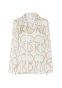 Pyjama CCDK COPENHAGEN "CCDK Copenhagen sleep shirt Josephine", Damen, Gr. S, crystal gray aop, Obermaterial: 100% Viskose, Homewear-Sets Pyjama