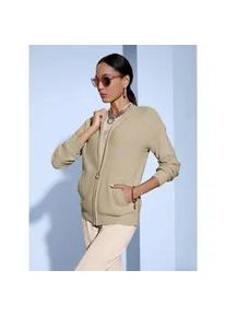 CR&Eacute;ATION L Cardigan CREATION L, Damen, Gr. 38, sand, 85% Baumwolle, 15% Polyacryl, unifarben, Strickjacken