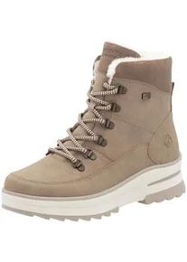 Schn&uuml;rstiefelette Remonte "Remonte Stiefelette Leder", Damen, Gr. 39, camel, Leder, Schuhe Schn&uuml;rstiefelette