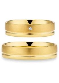 Phoenix Trauring PH&Ouml;NIX "Schmuck Partnerring Ehering Verlobungsring Freundschaftsring" Gr. 54, gelbgoldfarben, Fingerringe, Damen, 54, ohne Brillant, Silber 925 (Sterlingsilber), 6mm, Trauring, Made in Germany - wahlweise mit oder ohne Brillant