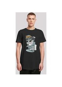 T-Shirt F4NT4STIC "Tom and Jerry TV Serie Perfectly In Tune", Damen, Gr. L, schwarz, Obermaterial: 100% Baumwolle, regular fit, Rundhals, ohne B&uuml;ndchen, Shirts T-Shirt, Herren,Premium Merch,Lang,Longshirt,Bedruckt