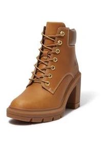 Schn&uuml;rstiefelette Timberland "ALLINGTON HEIGHTSMID LACE UP BOOT", Damen, Gr. 41,5, wheat full grain, Leder, Schuhe Schn&uuml;rstiefelette, Winterschuhe, Winterstiefel, Schn&uuml;rboots, Winterboots