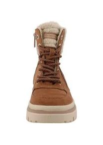 Stiefel Tom Tailor "Tom Tailor Winter Boots", Damen, Gr. 38, hazel, Polyurethan, Schuhe Stiefel