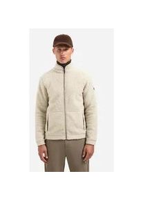 Sweater NO EXCESS "NO EXCESS Teddy-Sweatjacke Sweater Full Zip Teddy", Herren, Gr. S, sand, 100% Polyester ( Recycelt), Sweatshirts Sweater