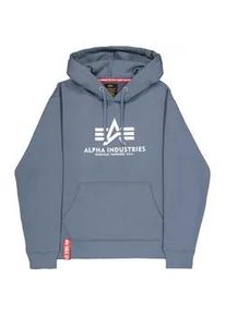Hoodie Alpha Industries "Basic Hoodie BL", Herren, Gr. S, denim blau, Obermaterial: 80% Baumwolle, 20% Polyester, regular fit, Sweatshirts Hoodie