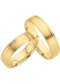 Phoenix Trauring PH&Ouml;NIX "Schmuck Partnerring Ehering Verlobungsring Freundschaftsring" Gr. 63, gelbgoldfarben, Fingerringe, Damen, 63, 0,01 SI = kleine Einschl&uuml;sse mit Brillant, Silber 925 (Sterlingsilber), 5mm, Trauring, Made in Germany - wahlweise mit oder ohne Brillant