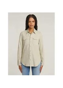 G-Star Raw Langarmshirt G-STAR "Slim Western Hemd", Damen, Gr. XS, gr&uuml;n tint gd, Obermaterial: 50% Baumwolle, 50% Baumwolle, Shirts Langarmshirt