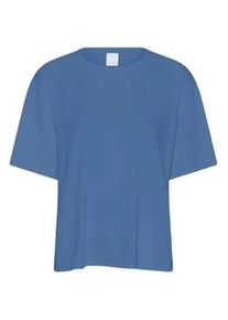 Pyjama CCDK COPENHAGEN "CCDK Copenhagen sleep shirt Anna", Damen, Gr. XS, riverside, Obermaterial: 68% Viskose, 28% Baumwolle, 4% Elasthan, Homewear-Sets Pyjama