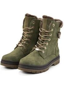 Stiefel Tom Tailor "Tom Tailor Boots", Damen, Gr. 37, khaki, unifarben, Schuhe Stiefel