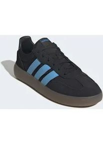 Sneaker Adidas SPORTSWEAR "BARREDA DECODE", Herren, Gr. 47, core schwarz, lucid aquamarine, gum5, Leder, Textil, Schuhe Sneaker, inspiriert vom Design des Adidas handball spezial