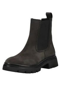 Stiefelette Gabor "Gabor Stiefelette Nubukleder/Textil", Damen, Gr. 40,5, pepper, Nubukleder, Textil, Schuhe Stiefelette