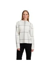 Strickpullover Betty Barclay "Damen kariert", Damen, Gr. 42, patch beige, grau, Strick, Obermaterial: 50% Viskose, 27% Polyamid, 23% Polyester, gerade normal, Pullover Strickpullover