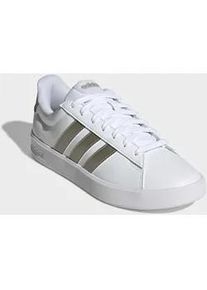 Sneaker Adidas SPORTSWEAR "GRAND COURT 3.0", Damen, Gr. 36, cloud wei&szlig;, cyber metallic, ftwr wei&szlig;, Synthetik, Textil, Schuhe Sneaker