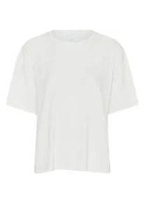 Pyjama CCDK COPENHAGEN "CCDK Copenhagen sleep shirt Anna", Damen, Gr. M, snow wei&szlig;, Obermaterial: 68% Viskose, 28% Baumwolle, 4% Elasthan, Homewear-Sets Pyjama